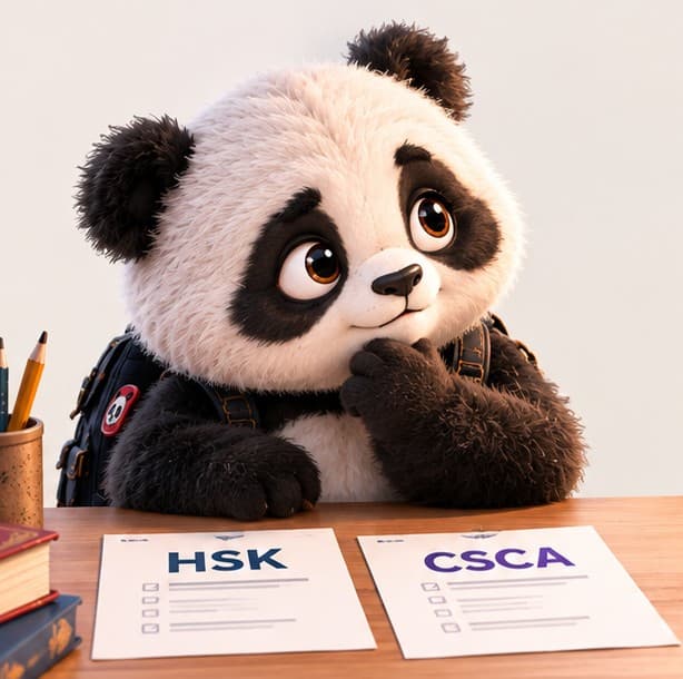 Панда выбирает между HSK и CSCA